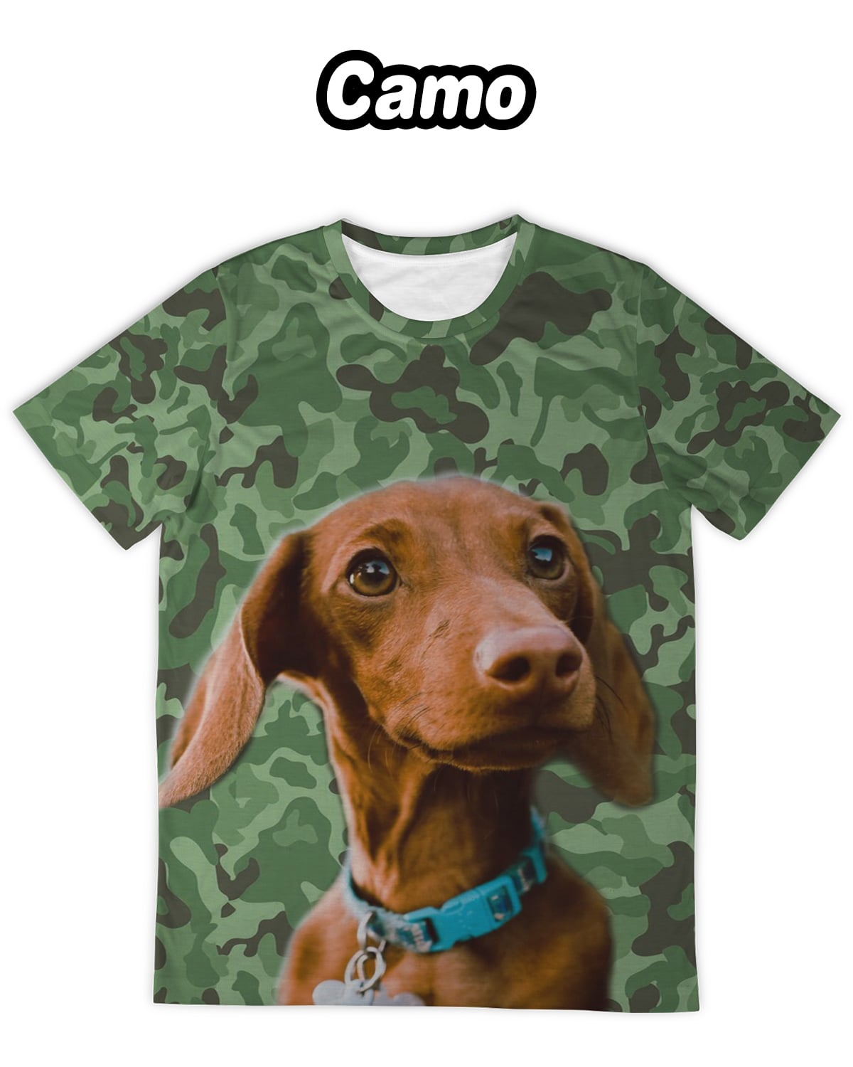 dachshund camo t shirt